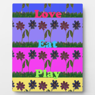 Hakuna Matata Liebe Eat Play.png Fotoplatte