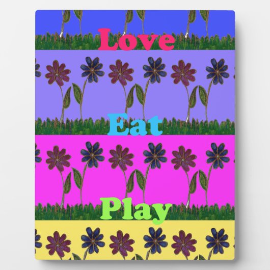Hakuna Matata Liebe Eat Play.png Fotoplatte (Vorderseite)