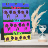 Hakuna Matata Liebe Eat Play.png Fotoplatte (Seite)