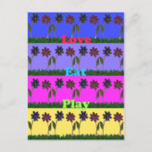 Hakuna Matata Liebe Eat Play.png Postkarte (Vorderseite)