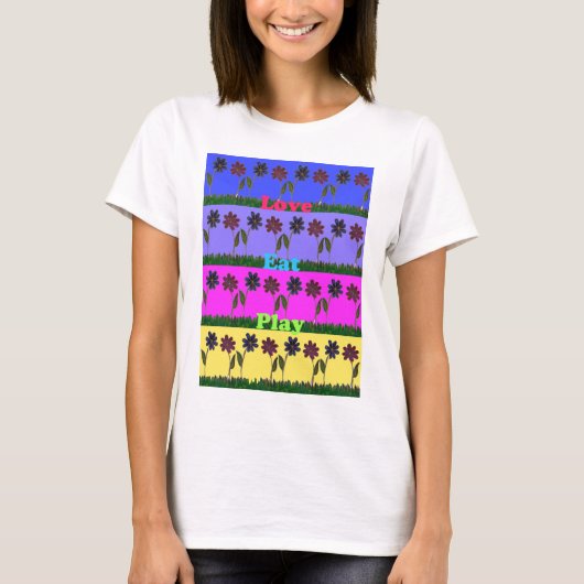 Hakuna Matata Liebe Eat Play.png T-Shirt (Vorderseite)