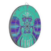 Hakuna Matata Lila Mischung Dartscheibe (Vorderseite Links)