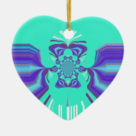 Hakuna Matata Lila Mischung Keramik Ornament (Vorne)