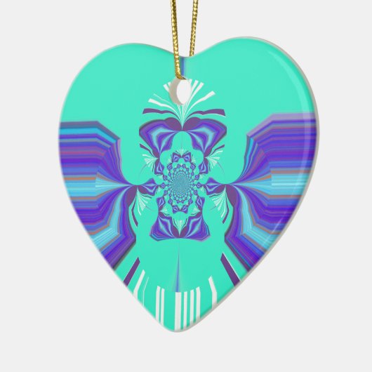 Hakuna Matata Lila Mischung Keramik Ornament (Links)