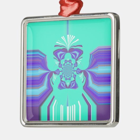 Hakuna Matata Lila Mischung Silbernes Ornament (Links)