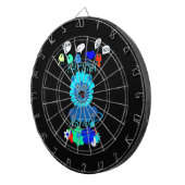 Hakuna Matata Lion Art Print Dartscheibe (Vorderseite rechts)