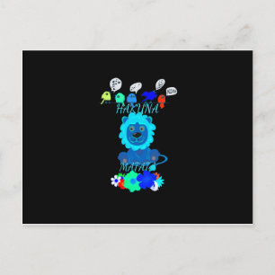 Hakuna Matata Lion Art Print Postkarte