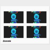 Hakuna Matata Lion Art Print Rechteckiger Aufkleber (Blatt)