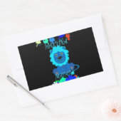 Hakuna Matata Lion Art Print Rechteckiger Aufkleber (Umschlag)