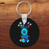 Hakuna Matata Lion Art Print Schlüsselanhänger (Vorderseite)