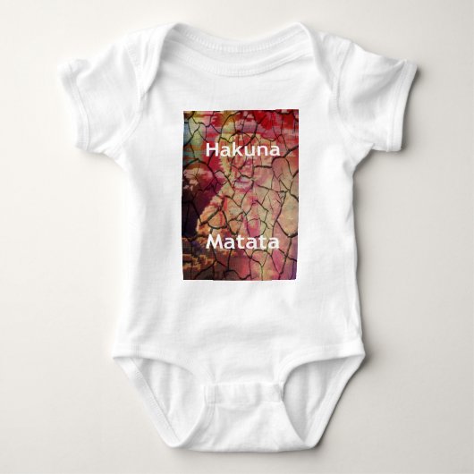 Hakuna Matata Lion Cub Design Baby Strampler (Vorderseite)