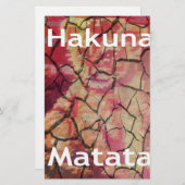 Hakuna Matata Lion Cub Design Briefpapier (Vorne/Hinten)