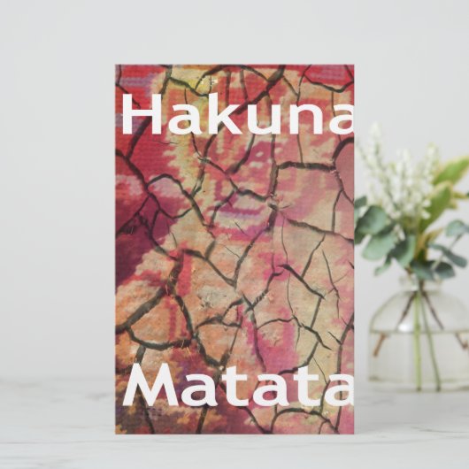 Hakuna Matata Lion Cub Design Briefpapier (Stehend Vorderseite)