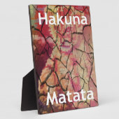 Hakuna Matata Lion Cub Design Fotoplatte (Seite)