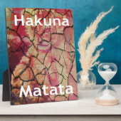 Hakuna Matata Lion Cub Design Fotoplatte (Seite)