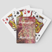 Hakuna Matata Lion Cub Design Spielkarten (Rückseite)