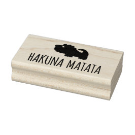 Hakuna Matata Lion Gummistempel
