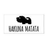 Hakuna Matata Lion Gummistempel (Prägung)