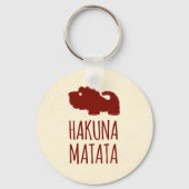 Hakuna Matata Lion Schlüsselanhänger (Vorderseite)