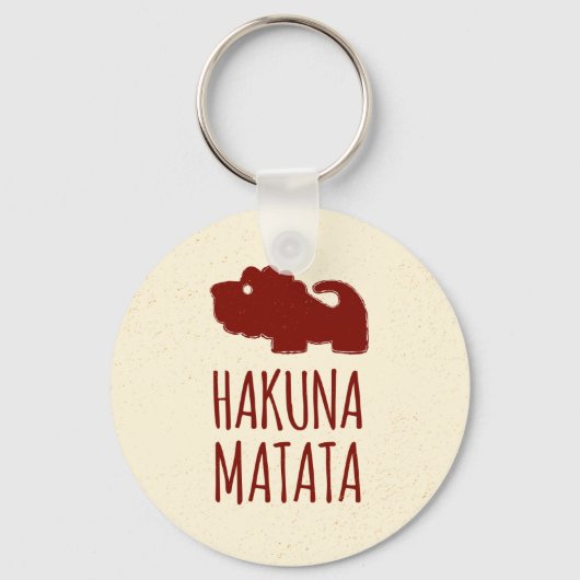 Hakuna Matata Lion Schlüsselanhänger (Vorderseite)