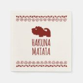Hakuna Matata Lion Serviette (Vorderseite)