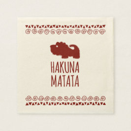 Hakuna Matata Lion Serviette