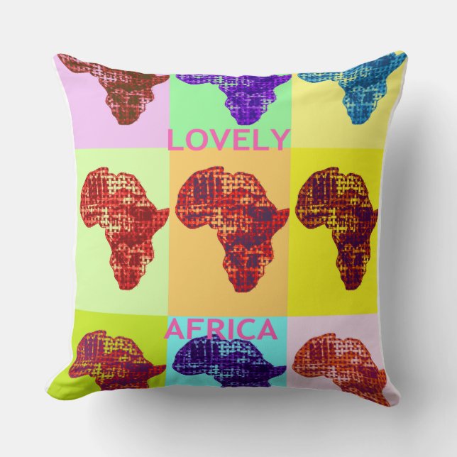Hakuna Matata Lovely Africa Pillow Kissen (Vorderseite)