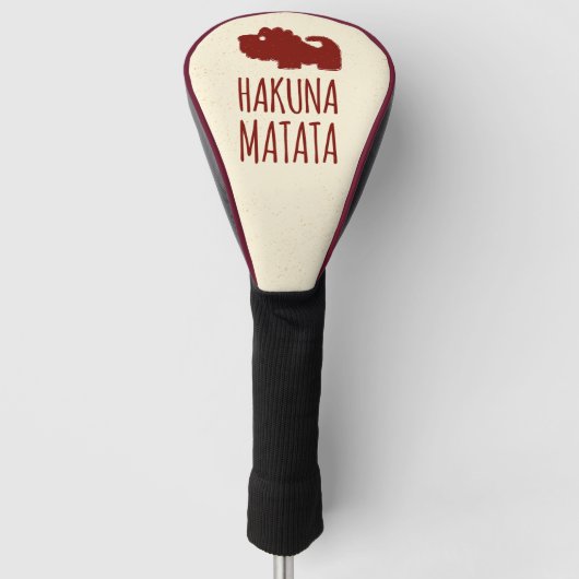 Hakuna Matata Löwe Golf Headcover (Vorderseite)