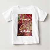 Hakuna Matata Löwe trocken gekrackter Schlamm Baby T-shirt (Vorderseite)