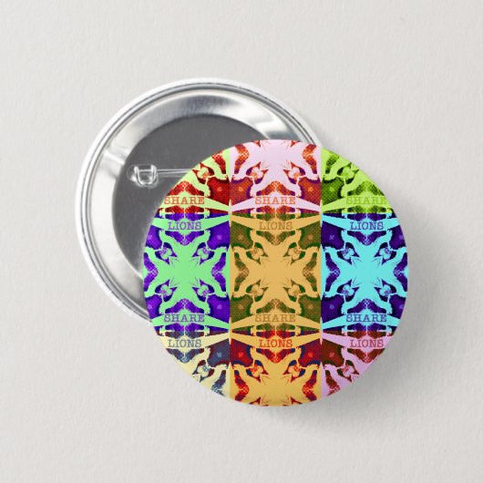 Hakuna Matata Löwengeschenk Button (Vorne & Hinten)