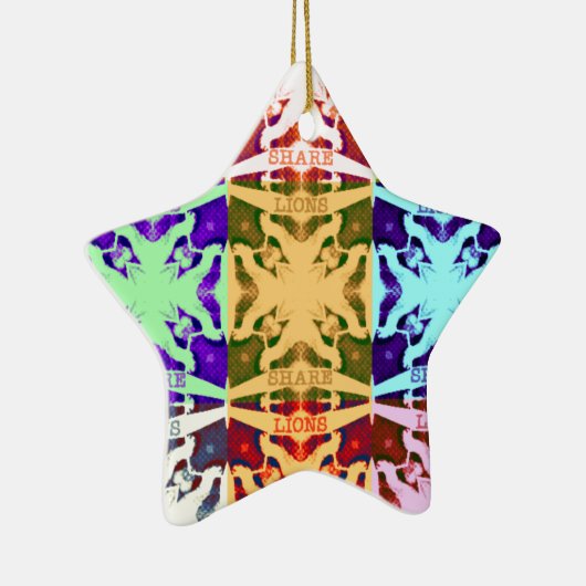 Hakuna Matata Löwengeschenk Keramikornament (Rechts)