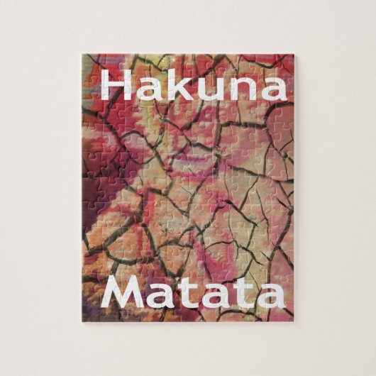 Hakuna Matata Löwenjungend-Design Puzzle (Vertikal)
