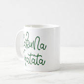 Hakuna Matata lustiges Suaheli zitiert Ostafrika Kaffeetasse (Vorderseite Links)