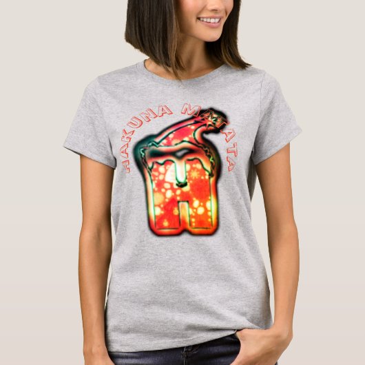 Hakuna Matata Merry Christmas Hospho Santa's T-Shirt (Vorderseite)