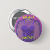 Hakuna Matata Merry Christmas Liebe Design Button (Vorne & Hinten)