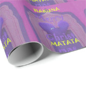 Hakuna Matata Merry Christmas Liebe Design Geschenkpapier (Rolleneckpunkt)
