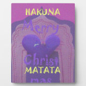 Hakuna Matata Merry Christmas Liebe Design.jpg Fotoplatte (Vorderseite)