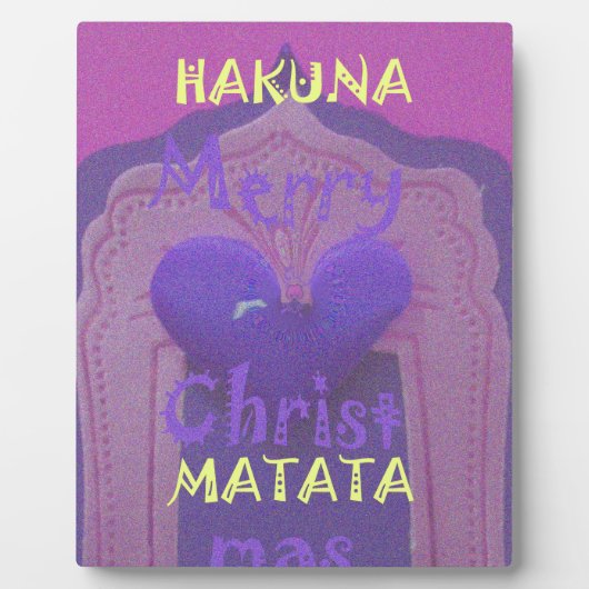 Hakuna Matata Merry Christmas Liebe Design.jpg Fotoplatte (Vorderseite)
