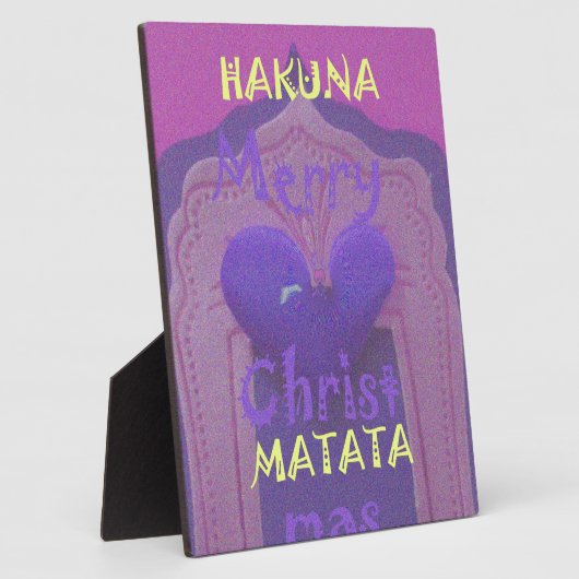 Hakuna Matata Merry Christmas Liebe Design.jpg Fotoplatte (Seite)