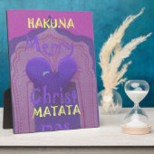 Hakuna Matata Merry Christmas Liebe Design.jpg Fotoplatte (Seite)