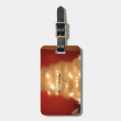 Hakuna Matata Merry Christmas white Gepäckanhänger (Vorderseite vertikal)