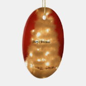 Hakuna Matata Merry Christmas white Keramikornament (Rechts)