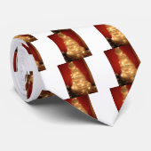 Hakuna Matata Merry Christmas white Krawatte (Gerollt)