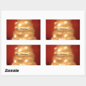 Hakuna Matata Merry Christmas white Rechteckiger Aufkleber (Blatt)