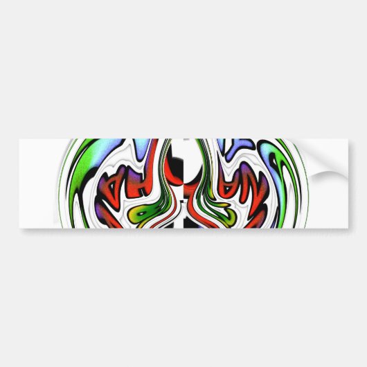 Hakuna Matata mit Abstraktem Whirl und Gradienten Autoaufkleber (Vorne)