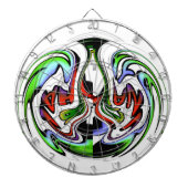 Hakuna Matata mit Abstraktem Whirl und Gradienten Dartscheibe (vorne)