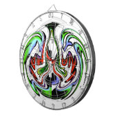 Hakuna Matata mit Abstraktem Whirl und Gradienten Dartscheibe (Vorderseite rechts)