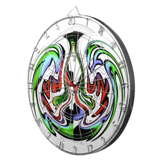 Hakuna Matata mit Abstraktem Whirl und Gradienten Dartscheibe (Vorderseite rechts)