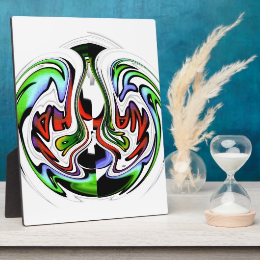 Hakuna Matata mit Abstraktem Whirl und Gradienten Fotoplatte (Seite)