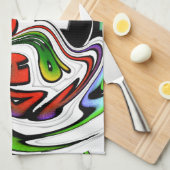 Hakuna Matata mit Abstraktem Whirl und Gradienten Geschirrtuch (Viertel Falte)